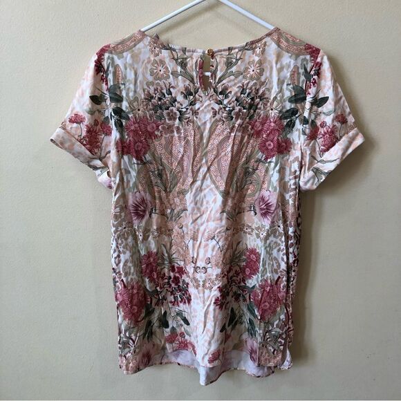 Soft Surroundings Floral Round Neck T-Shirt - Picture 6 of 7